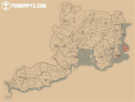 red dead redemption 2 map locations.